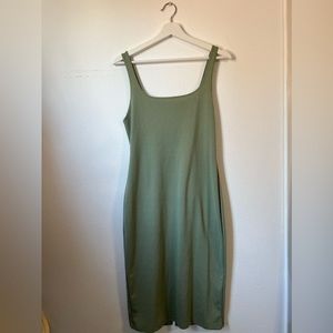 Zara Green Stretch Knit Dress Size Large